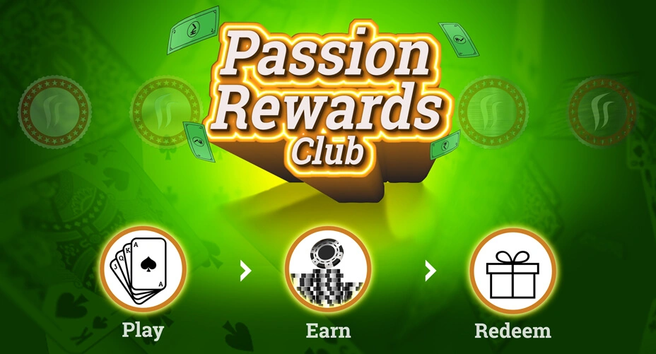 Earn loyalty points and upgrade your Passion Rewards Club Tier